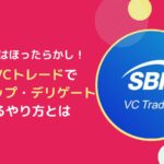 SBIVCトレードでFLR(フレア)のエアドロをもらう方法-ラップ・デリゲート